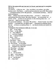 English Worksheet: to be