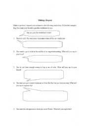 English worksheet: Making a Request