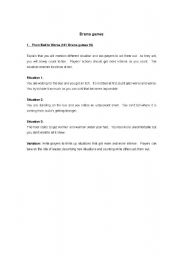 English worksheet: game