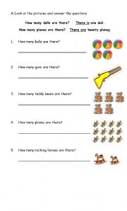 English worksheet: How many _______ are there?