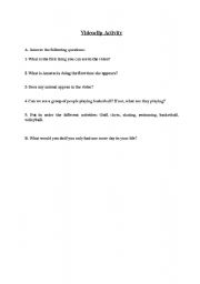 English Worksheet: videoclip activity