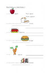 English worksheet: This/these or that/those?