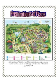 English Worksheet: prepositions of place part 1