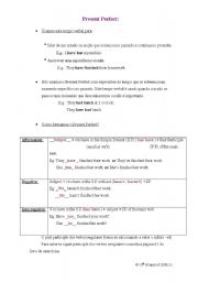 English Worksheet: Present Perfect