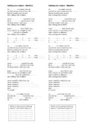 English Worksheet: Nothing else matters - Metallica