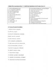 English worksheet: test