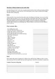 English Worksheet: Getting to know (new) pupils better