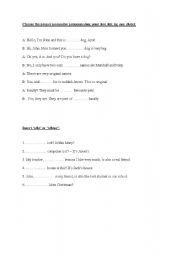 English worksheet: possessives vs. who&whose