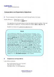 English Worksheet: Comparative and Superlative Adjectives