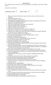 English Worksheet: Interview Form