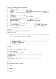 English Worksheet: English test