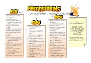 English Worksheet: AT / ON / IN Prepositions