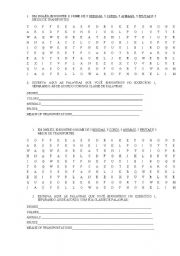 English worksheet: Crosswords - Vocabulary