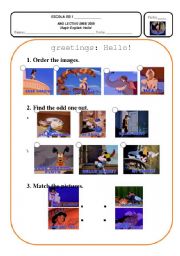 English Worksheet: Magic English - Hello!