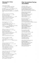 English Worksheet: Extra activity, the teenagers love this song!
