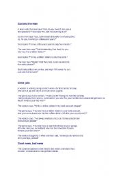 English Worksheet: JOKES IN CLASS