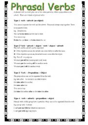 English Worksheet: Phrasal Verbs