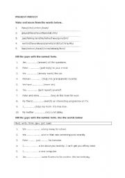 English Worksheet: Present Perfect