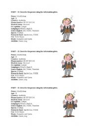 English worksheet: characterisation