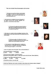 English Worksheet: Friends video activity