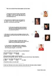 English Worksheet: Friends video activity