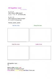 English Worksheet: All Together Now! Beatles