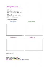 English worksheet: All Together Now! Beatles