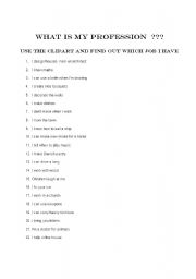 What´s my profession (quiz + key)