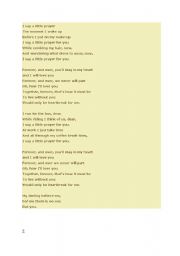 English Worksheet: I say