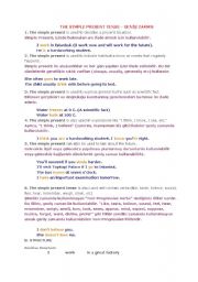 English Worksheet: tenses