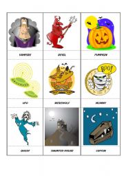 English Worksheet: HALLOWEEN (1/3)