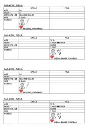 English worksheet: pair-work