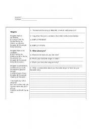 English Worksheet: John Lennons Imagine