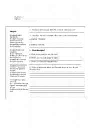 English Worksheet: John Lennons Imagine