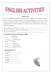 English Worksheet: English Exercises