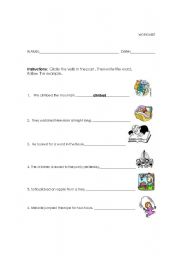 English worksheet: Simple past