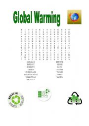 English Worksheet: Global Warming