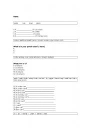 English Worksheet: Level Test