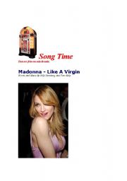 English worksheet: Madonna - Like A Virgin - WORKSHEET