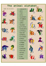 THE ANIMAL ALPHABET