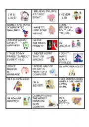 English Worksheet: Interesting topics for conversation!