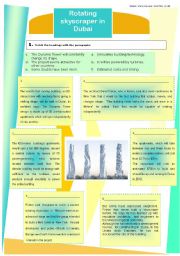 English Worksheet: The rotating skyscraper in Dubai