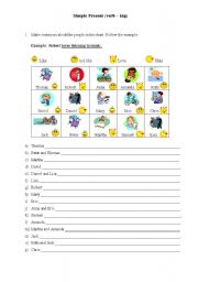 English Worksheet: Likes and Dislikes