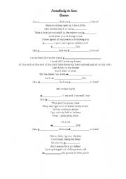 English Worksheet: Somebody to love - Somebody, Anybody, Everyday, Someday 