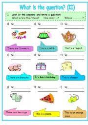 English Worksheet: WH-QUESTIONS : BEGINNERS 