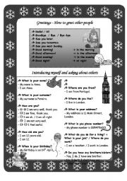 Greetings - How do you greet other people (2 pages)
