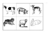 English Worksheet:  MOTHERS AND BABIES ANIMALS - MEMORY GAME 