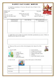 daddy day care movie review worksheet answers