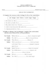 English worksheet: How to describe a person