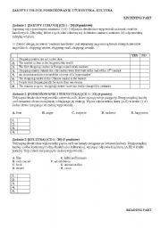 English Worksheet: TEST 3 - SHOPPING AND SERVICES, TRAVELLING, CULTURE - A